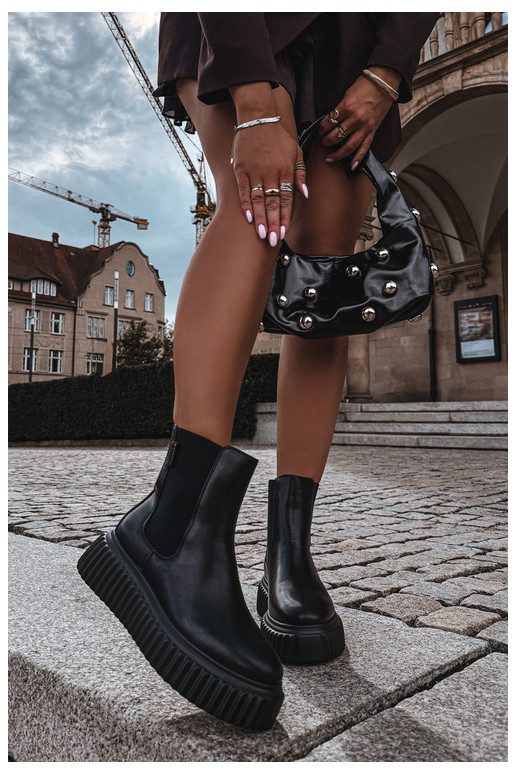 Botines de mujer elegantes con plataforma negra Big Star