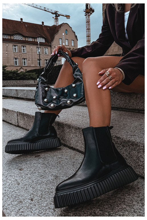 Botines de mujer elegantes con plataforma negra Big Star