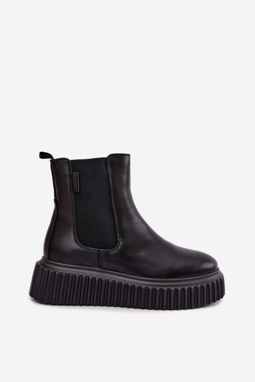 Botines de mujer elegantes con plataforma negra Big Star