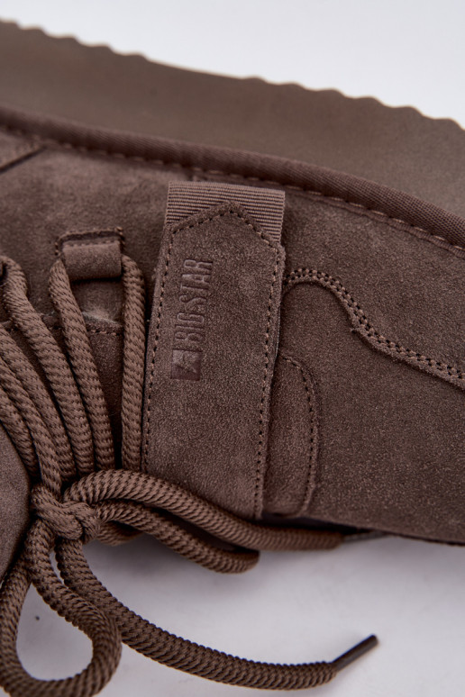 Botas de nieve de ante para mujer color marrón Big Star