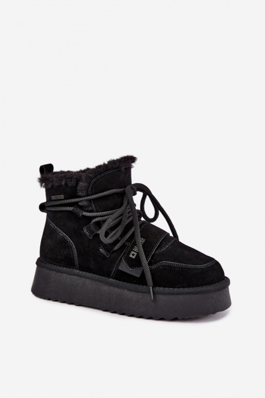 Botas de nieve de ante para mujer color negro Big Star