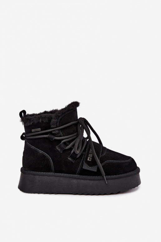 Botas de nieve de ante para mujer color negro Big Star