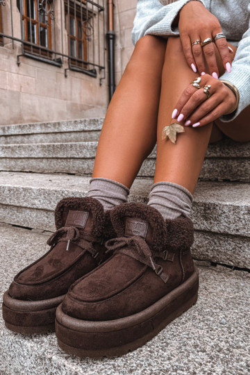 botas de nieve con plataforma y aislamiento Big Star UU274214 color chocolate