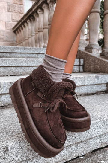 botas de nieve con plataforma y aislamiento Big Star UU274214 color chocolate 2
