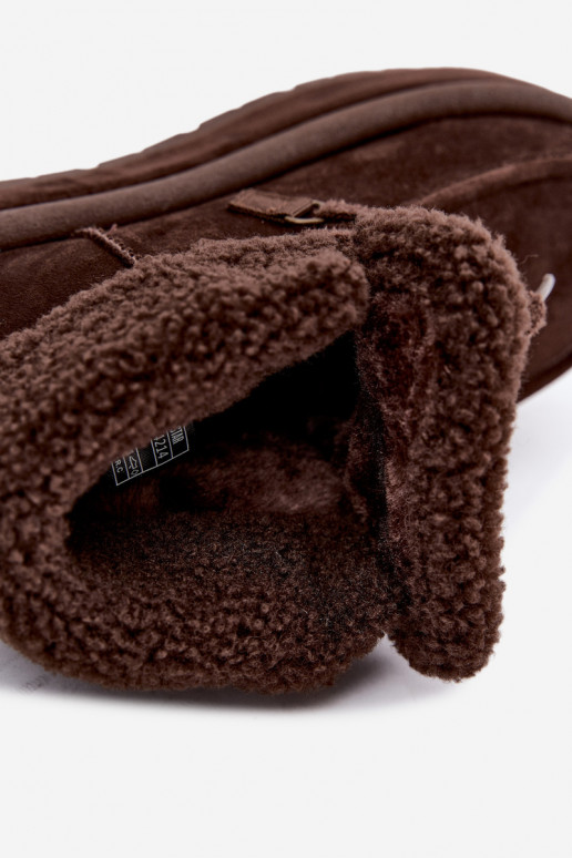 botas de nieve con plataforma y aislamiento Big Star UU274214 color chocolate