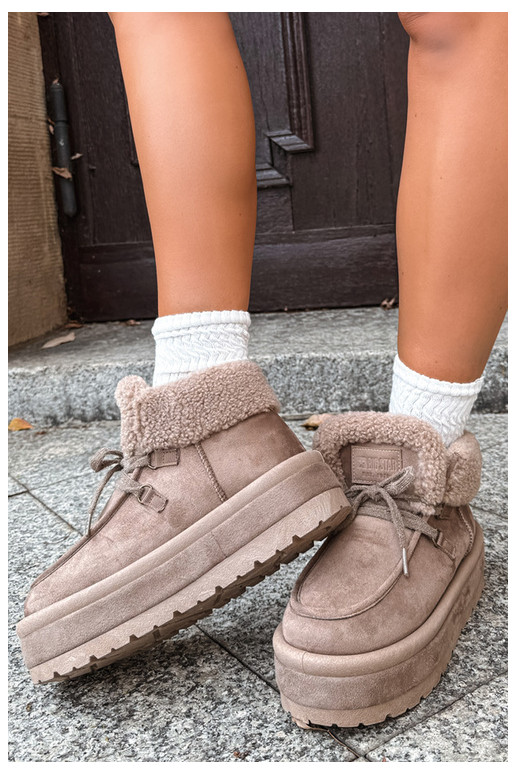 botas de nieve con plataforma y aislamiento Big Star UU274215 color arena