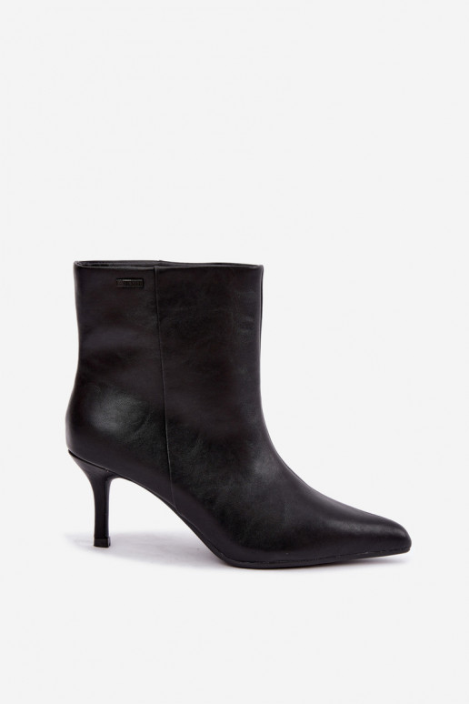 Botines con tacones finos y aislamiento, tipo slip-on Big Star UU274494 negros