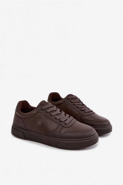 Zapatillas para hombres Big Star UU174326 color chocolate