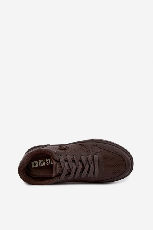 Zapatillas para hombres Big Star UU174326 color chocolate
