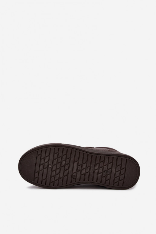 Zapatillas para hombres Big Star UU174326 color chocolate