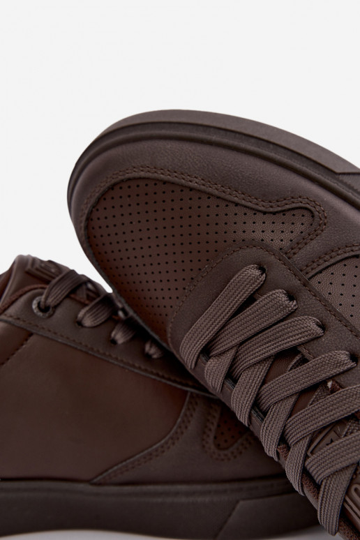 Zapatillas para hombres Big Star UU174326 color chocolate