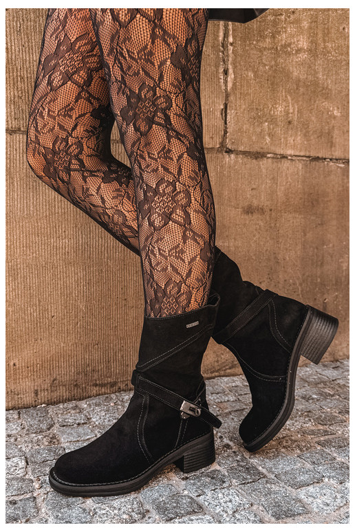 botines aislados para mujeres Big Star UU274608 en negro