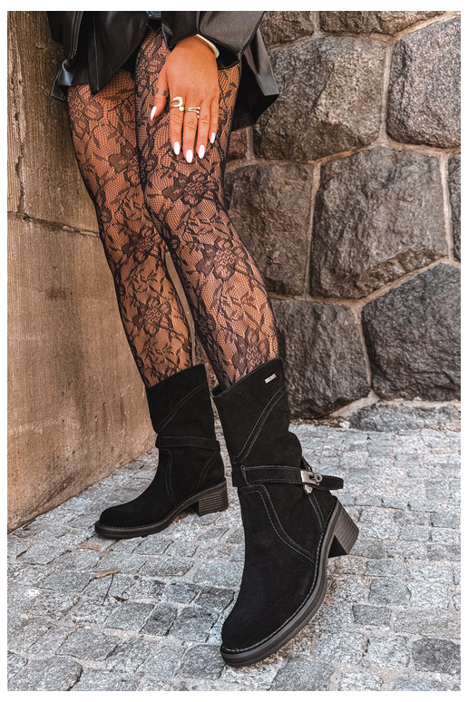botines aislados para mujeres Big Star UU274608 en negro