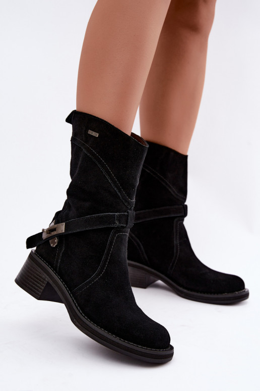 botines aislados para mujeres Big Star UU274608 en negro