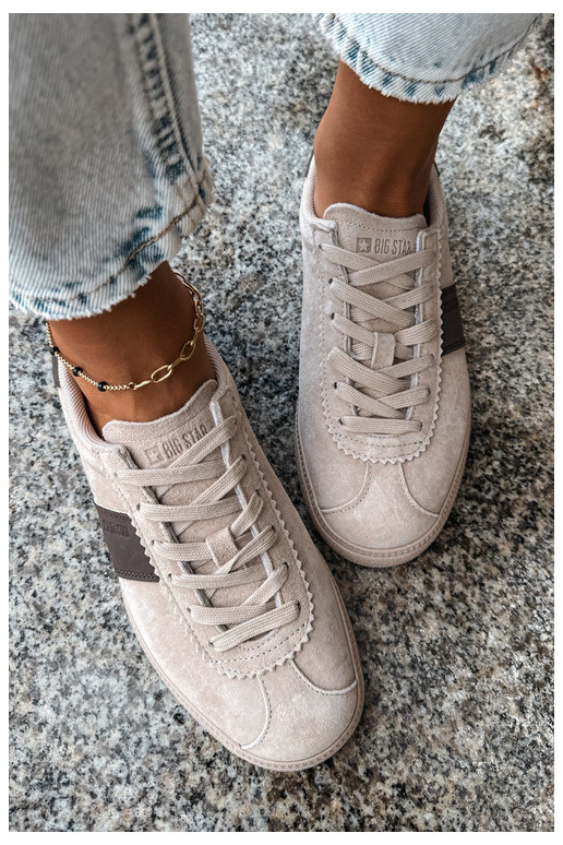 Zapatillas de mujer de ante sintético Big Star UU274440 en arena