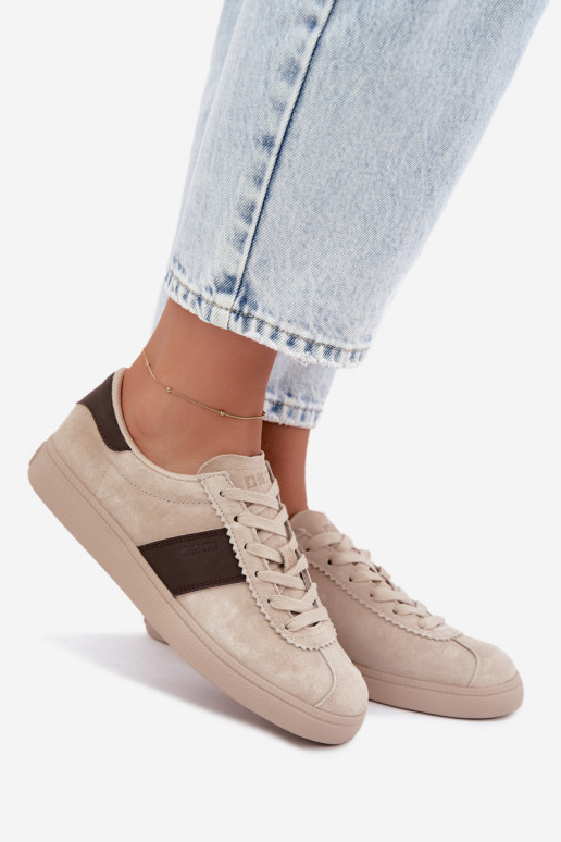 Zapatillas de mujer de ante sintético Big Star UU274440 en arena