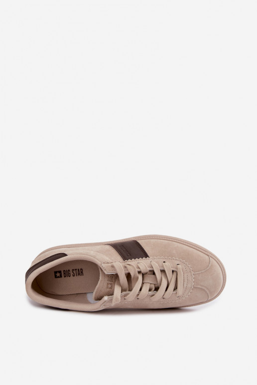 Zapatillas de mujer de ante sintético Big Star UU274440 en arena