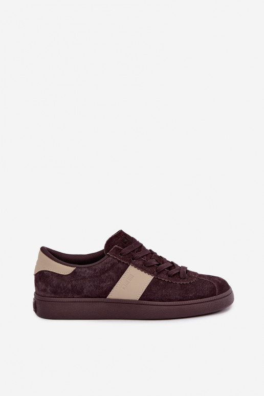 Zapatillas de ante para mujeres Big Star UU274438 color chocolate