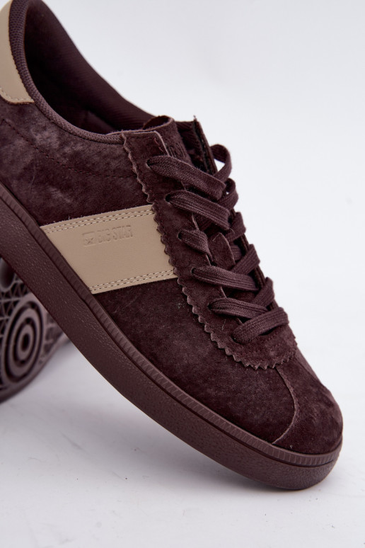 Zapatillas de ante para mujeres Big Star UU274438 color chocolate