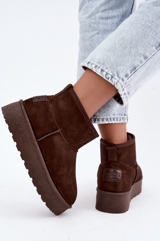 Botas de nieve con plataforma Big Star UU274223 en chocolate
