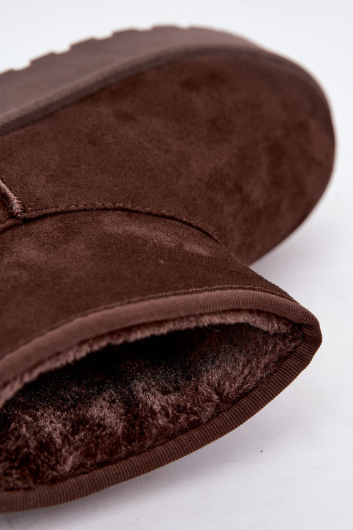 Botas de nieve con plataforma Big Star UU274223 en chocolate
