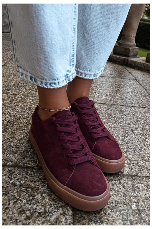 Zapatillas de mujer Big Star UU274242 en burdeos