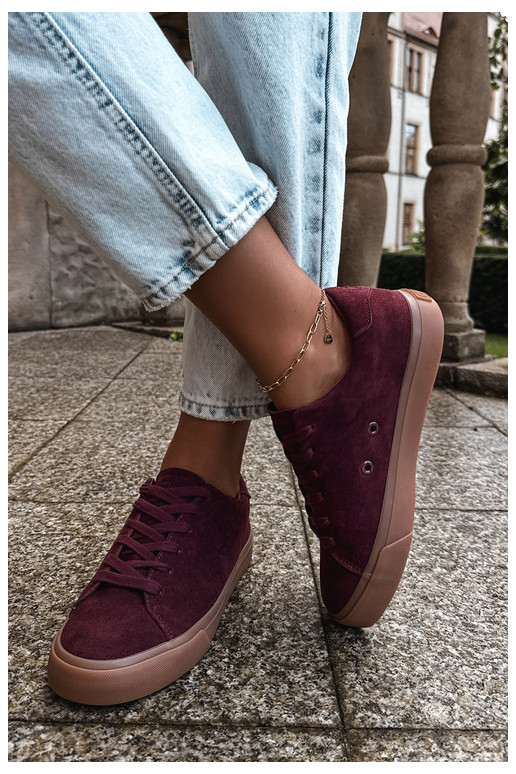 Zapatillas de mujer Big Star UU274242 en burdeos