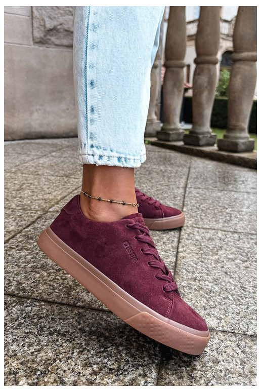 Zapatillas de mujer Big Star UU274242 en burdeos
