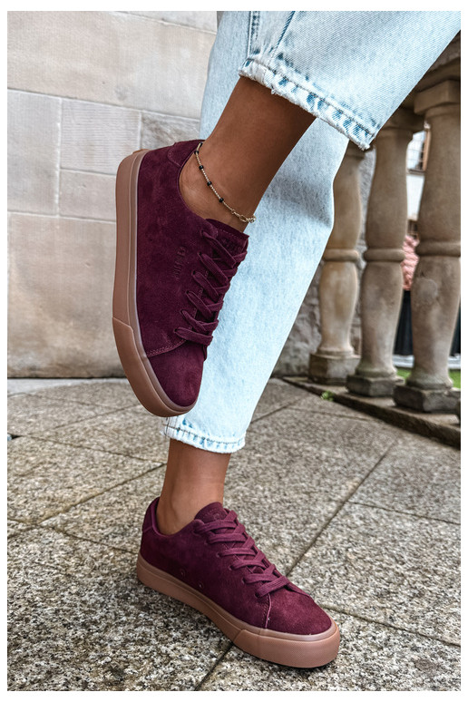 Zapatillas de mujer Big Star UU274242 en burdeos