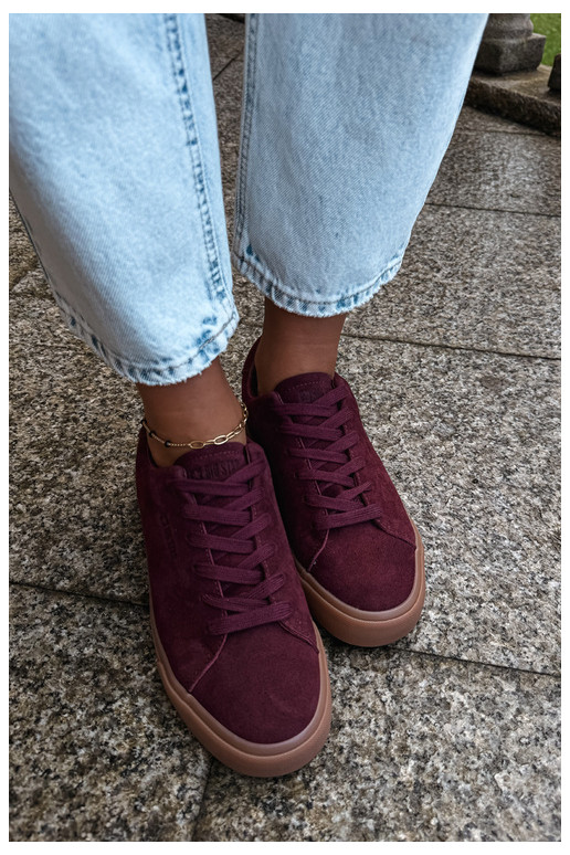 Zapatillas de mujer Big Star UU274242 en burdeos
