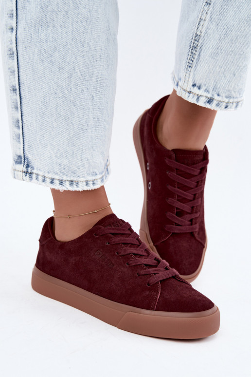 Zapatillas de mujer Big Star UU274242 en burdeos