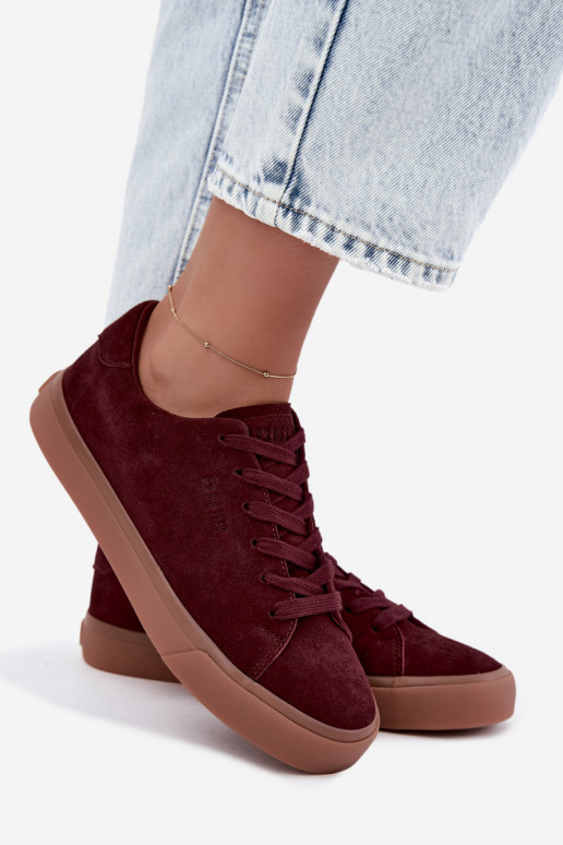 Zapatillas de mujer Big Star UU274242 en burdeos