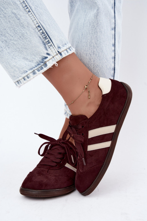 Zapatillas para mujeres Barefoot color burdeos Kessy