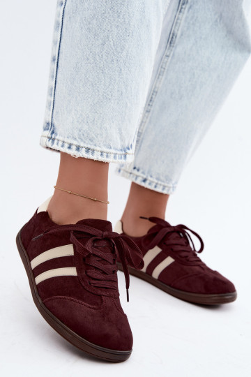 Zapatillas para mujeres Barefoot color burdeos Kessy 2