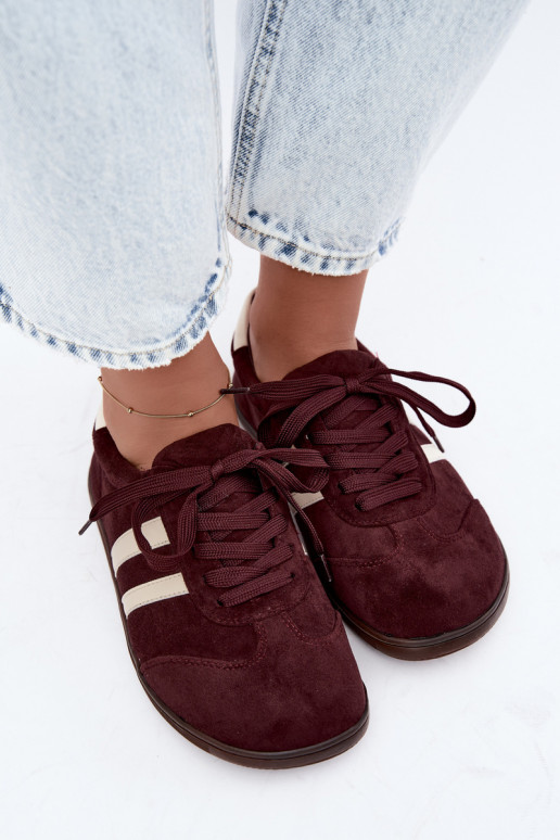 Zapatillas para mujeres Barefoot color burdeos Kessy
