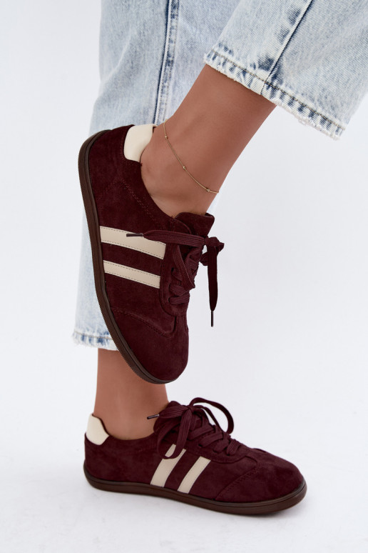 Zapatillas para mujeres Barefoot color burdeos Kessy
