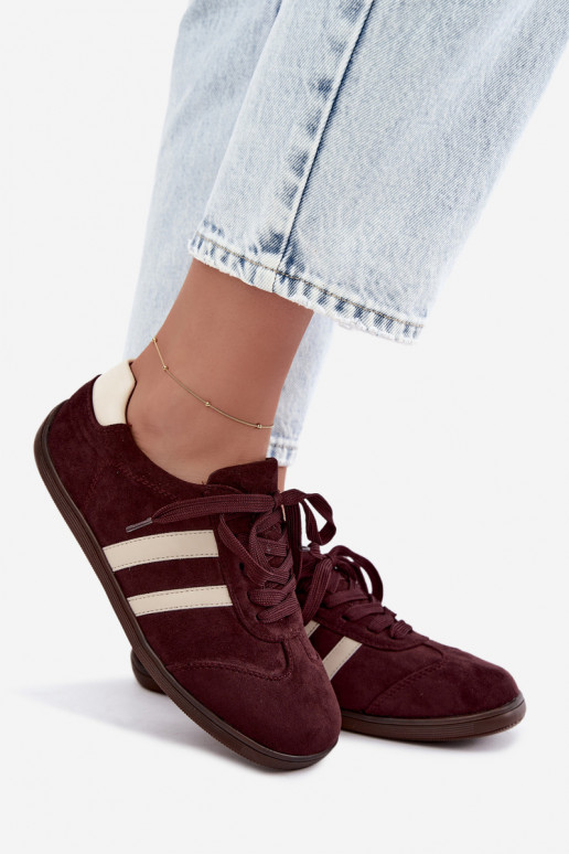 Zapatillas para mujeres Barefoot color burdeos Kessy