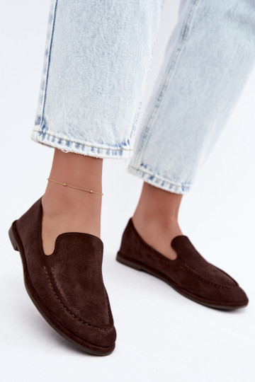 Mocasines para mujeres color chocolate Mireliah