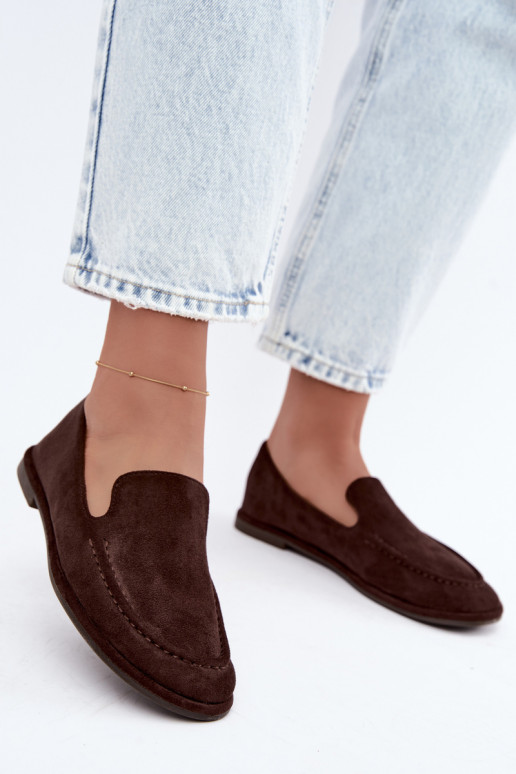 Mocasines para mujeres color chocolate Mireliah