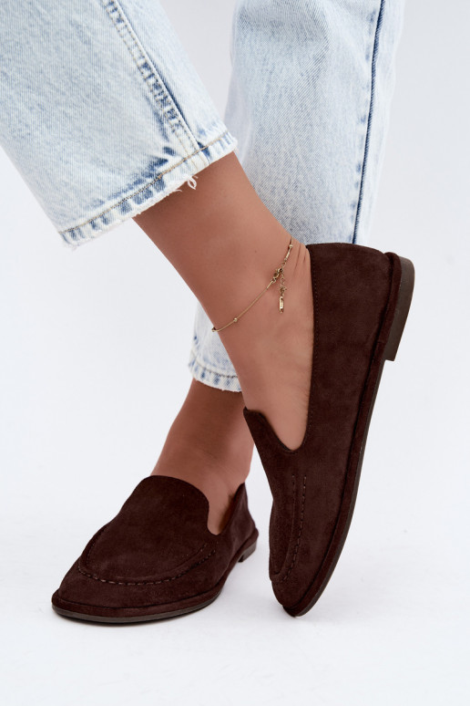 Mocasines para mujeres color chocolate Mireliah