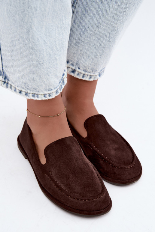 Mocasines para mujeres color chocolate Mireliah