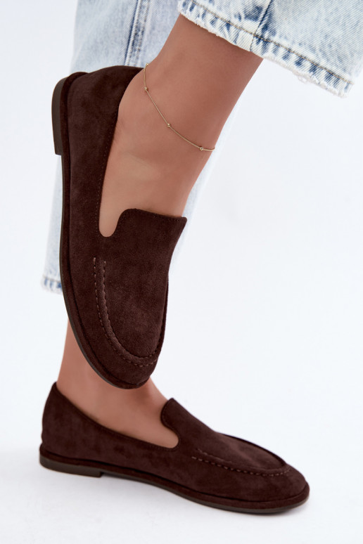 Mocasines para mujeres color chocolate Mireliah