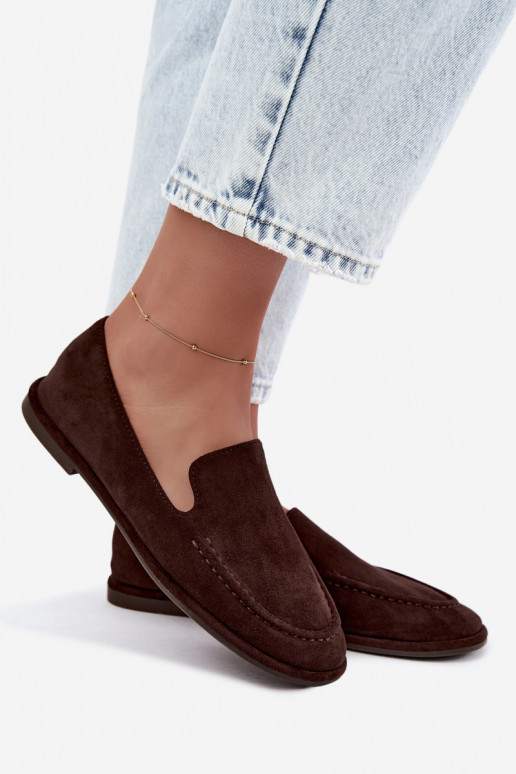 Mocasines para mujeres color chocolate Mireliah