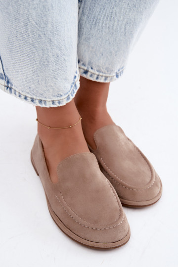 Mocasines para mujeres color arena Mireliah