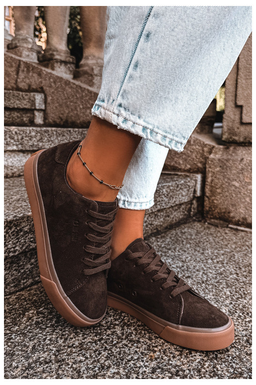 Zapatillas de mujer Big Star UU274243 color chocolate