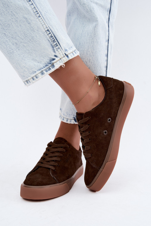 Zapatillas de mujer Big Star UU274243 color chocolate