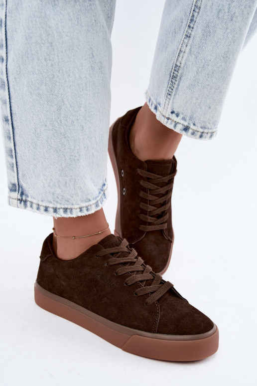 Zapatillas de mujer Big Star UU274243 color chocolate