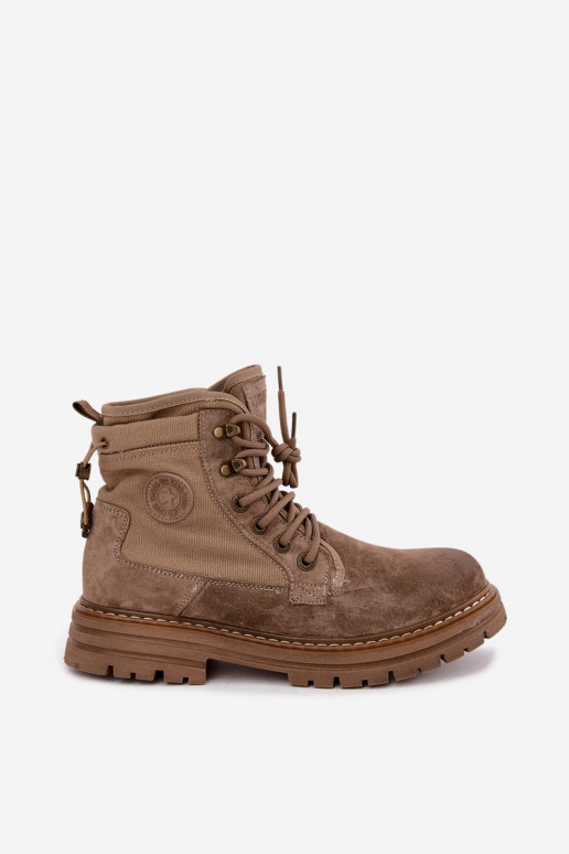Botas de ante color arena para hombre Big Star UU174253