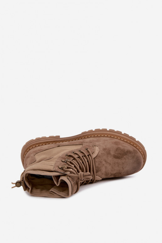 Botas de ante color arena para hombre Big Star UU174253