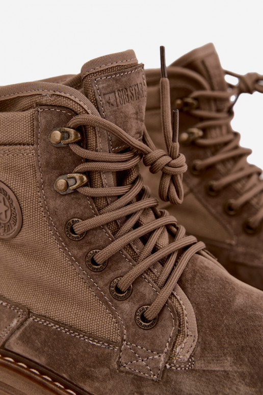Botas de ante color arena para hombre Big Star UU174253